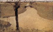 Piet Mondrian The trees beside the kerfi river oil painting reproduction